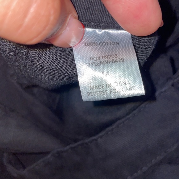 TIMING | Black Wide-Leg High-Waisted Cargo Pants | Size: M - Picture 5 of 8